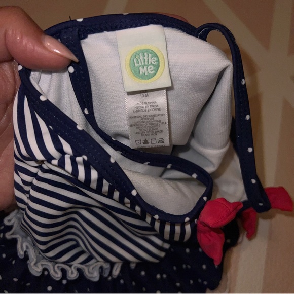 Little Me One Piece Bathing Suit - Picture 3 of 3